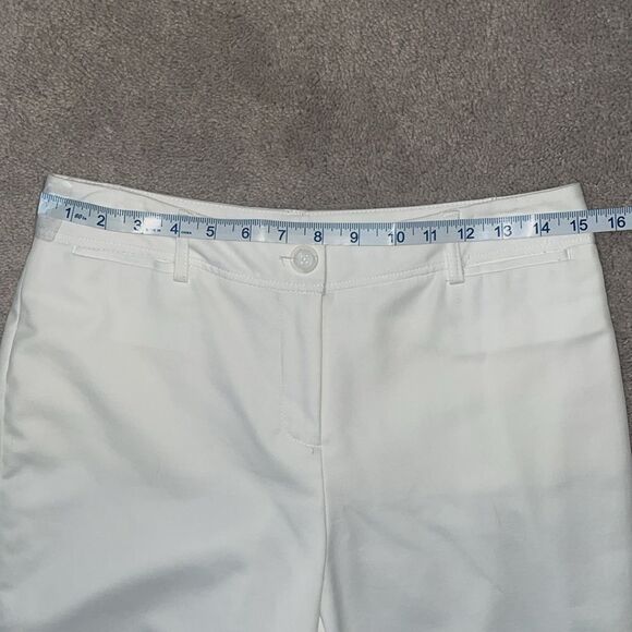 Rafaella Crop Pants White Size 6P - Picture 5 of 11